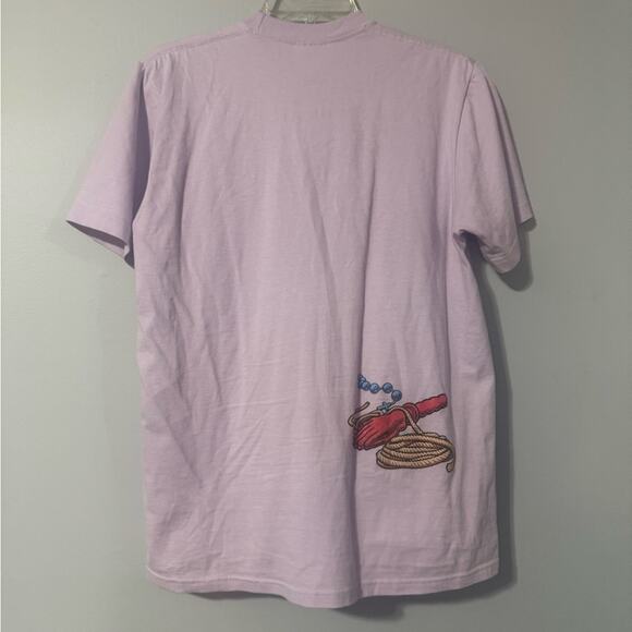 Supreme Nuns Lavender Graphic T-Shirt (FW22) size small - Picture 5 of 5